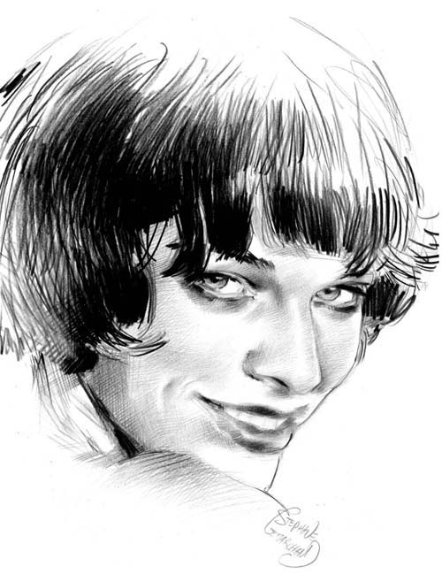 CC-licensed portrait of Milla Jovovich from Wikimedia Commons.